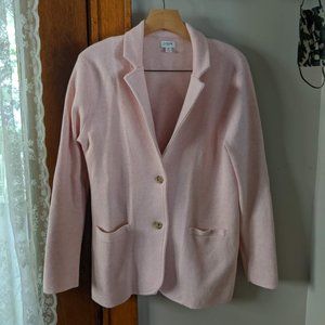 J. Crew Sweater Blazer - Light Pink - Size M - Style G9309